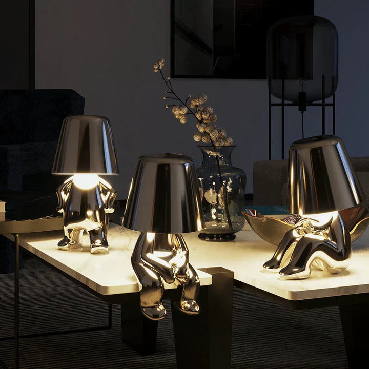 Rechargeable decorative table lamp, offering flexible mood lighting anywhere.