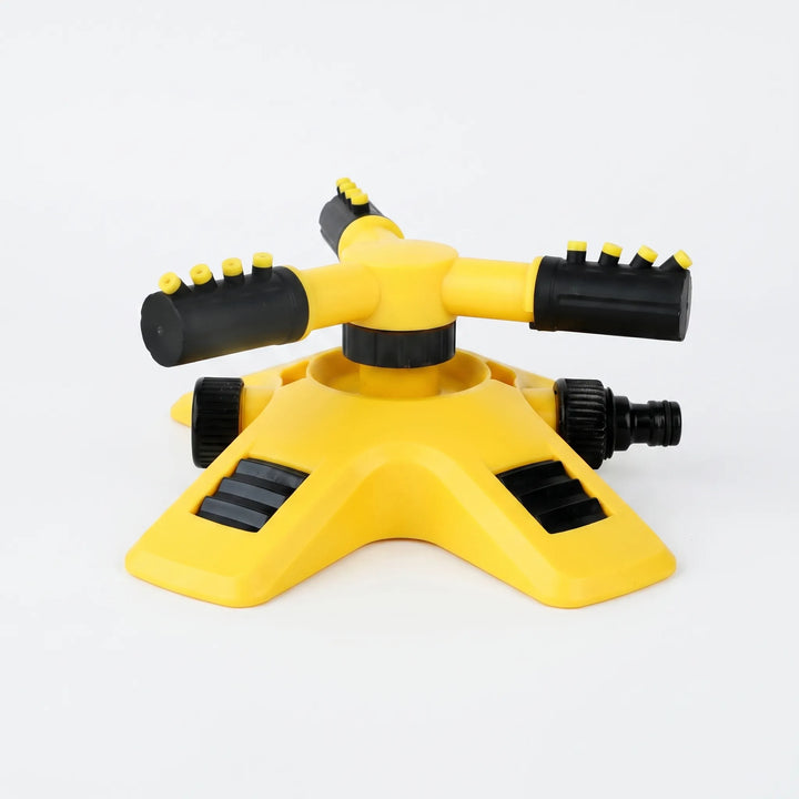 Rotating lawn sprinkler head, ideal for outdoor garden irrigation and watering.