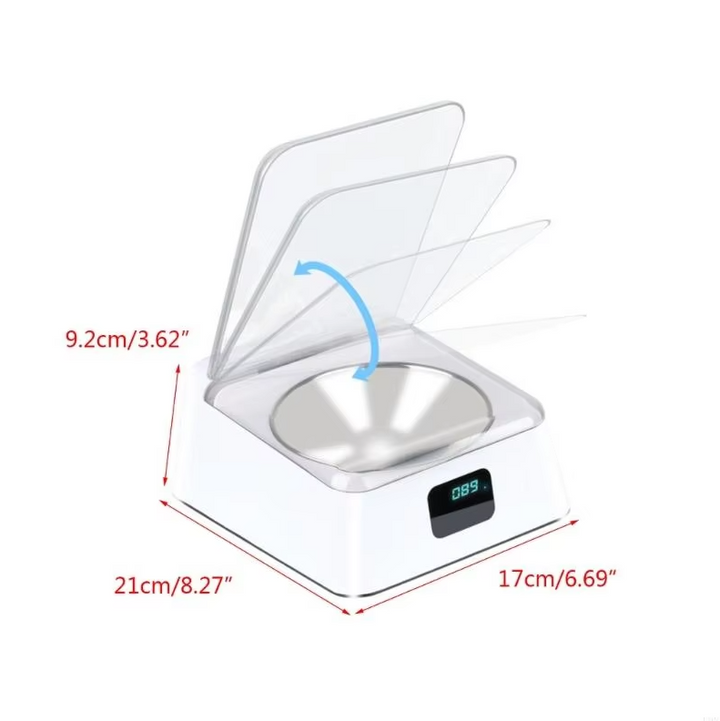 Automatic pet feeder, digital display, ensuring consistent meal times for cats