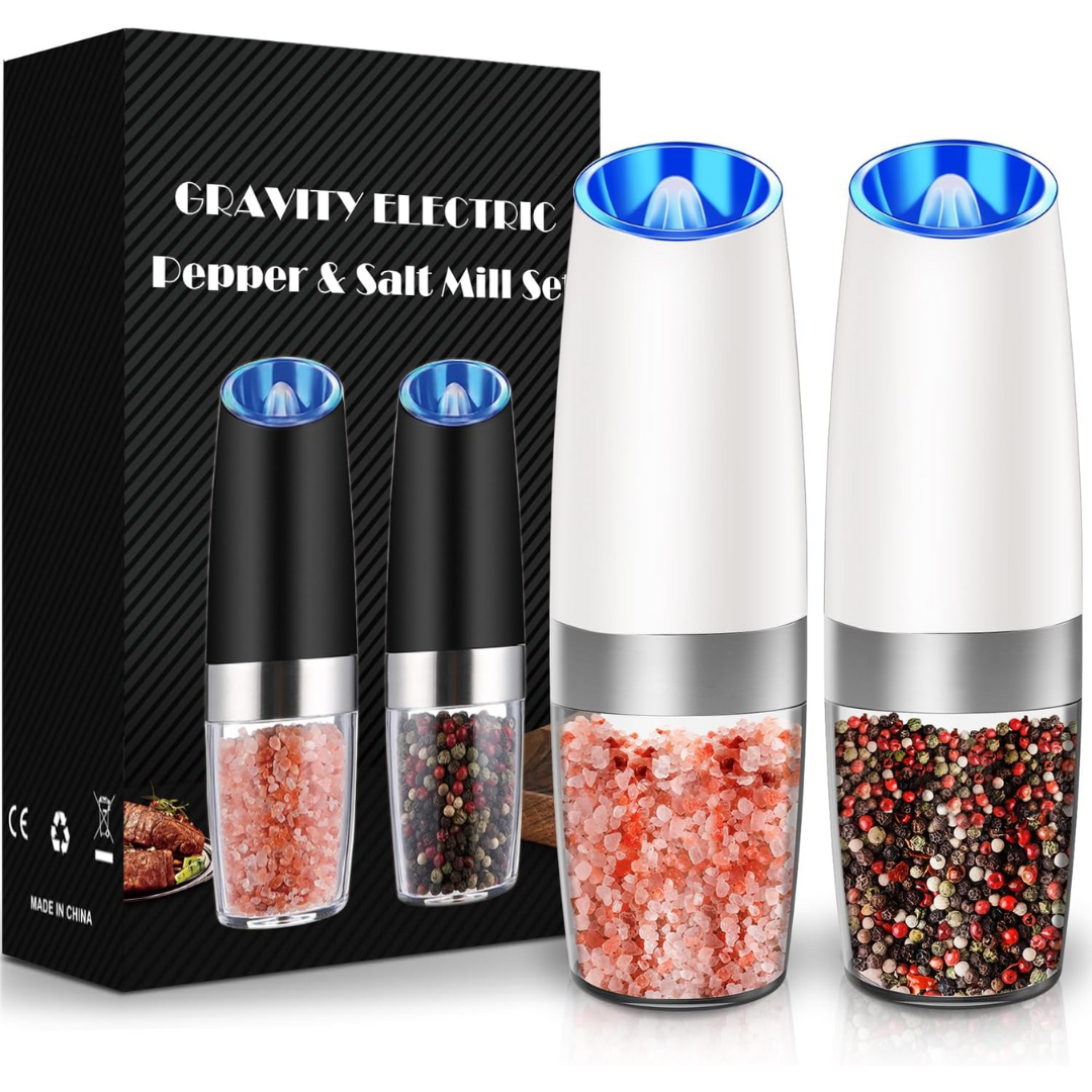 Electric pepper grinder with adjustable coarseness, USB rechargeable.