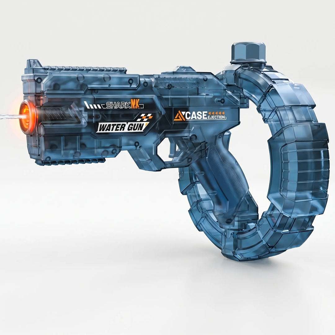 Sleek automatic electric water blaster. High-performance water gun for thrilling outdoor play, summer battles & family fun.