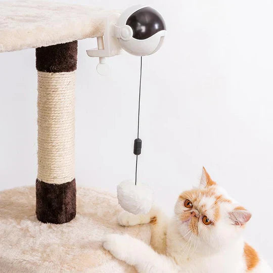 Interactive pet supplies: automatic cat toy with LED lights, designed for active felines