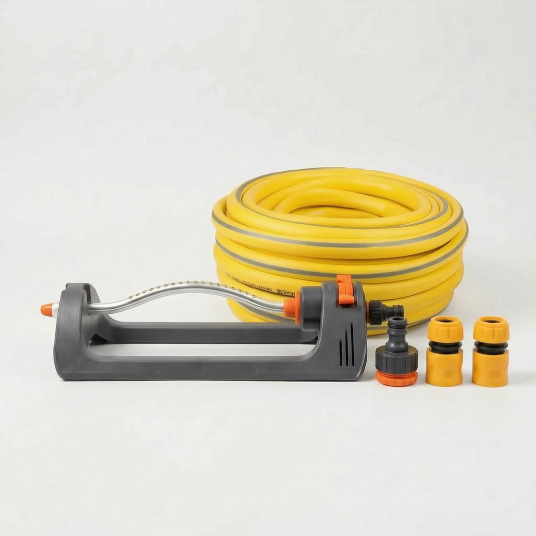 Easy-to-use automatic oscillating lawn sprayer ensuring uniform water distribution for healthy yard care.