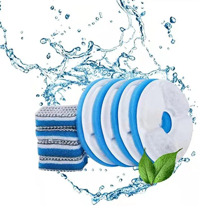 Induction style automatic pet fountain ensuring fresh, continuous hydration for animals.