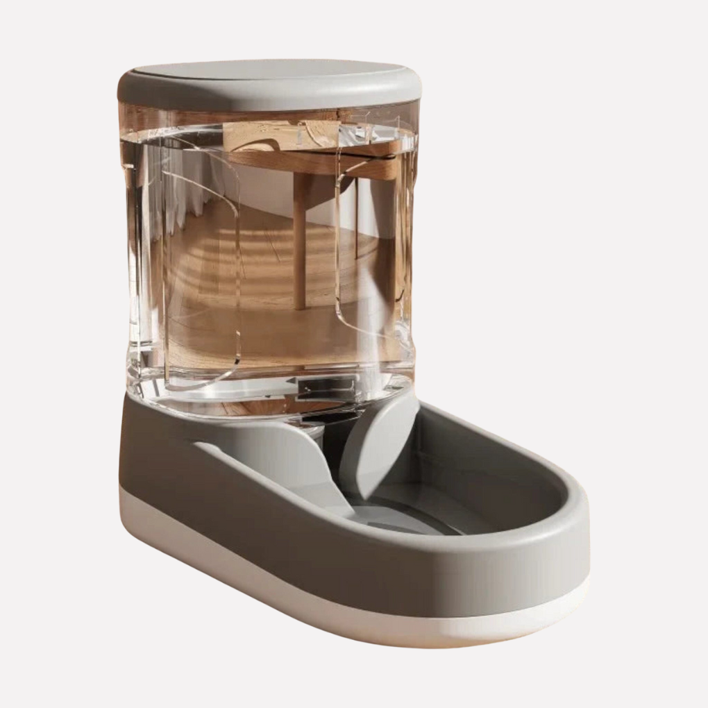 Automatic pet food and water dispenser for cats and dogs, 2-in-1 feeding station, pet care.