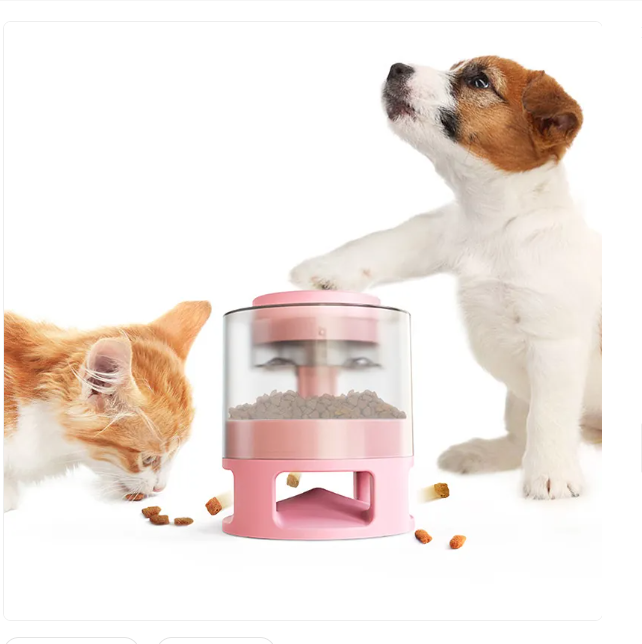 Gravity-fed automatic pet food dispenser, simple and effective, durable design