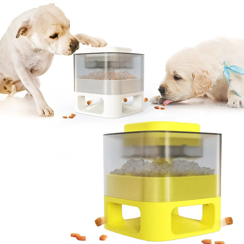 Smart dog food dispenser with timer, portion control, pet care essential, durable construction