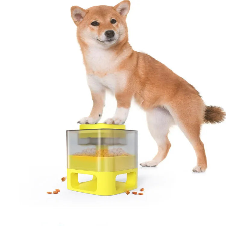 Automatic dry food dispenser for pets, encourages healthy eating habits, easy to refill