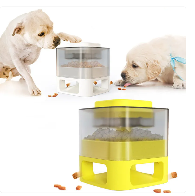 Automatic dog feeder with voice recorder, personalized meal calls, convenient pet care