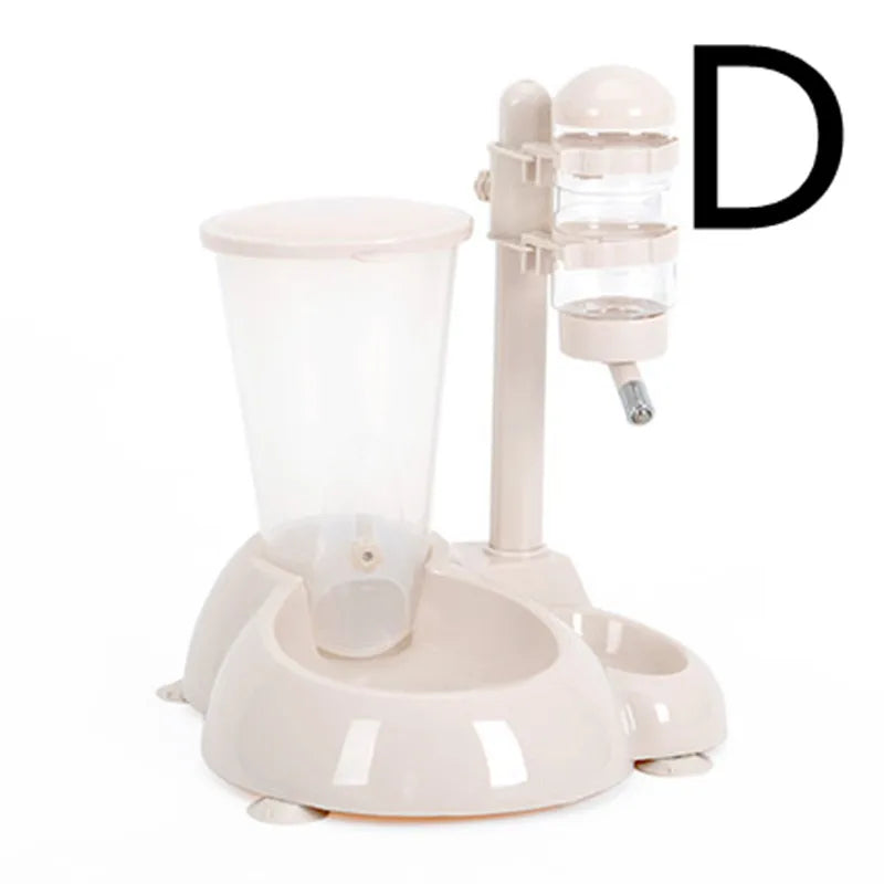 Detailed image of the food dispensing mechanism in an automatic pet food and water dispenser solution