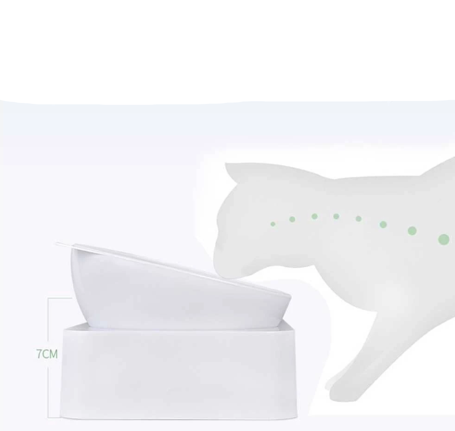 Pet care solution: self-filling water and kibble dispenser for small dogs & cats, close up.