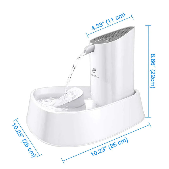 Ceramic pet drinking fountain, elegant design, suitable for both cats and small dogs