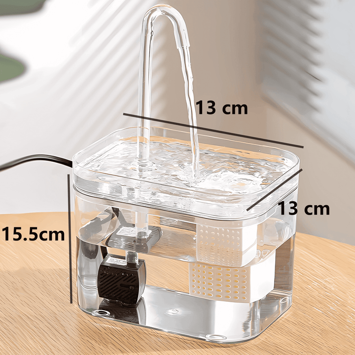 Quiet pump pet water fountain, a hydration solution for cats and dogs, promoting healthy drinking habits.