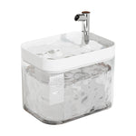 Transparent White Lid Small Silver Crystal