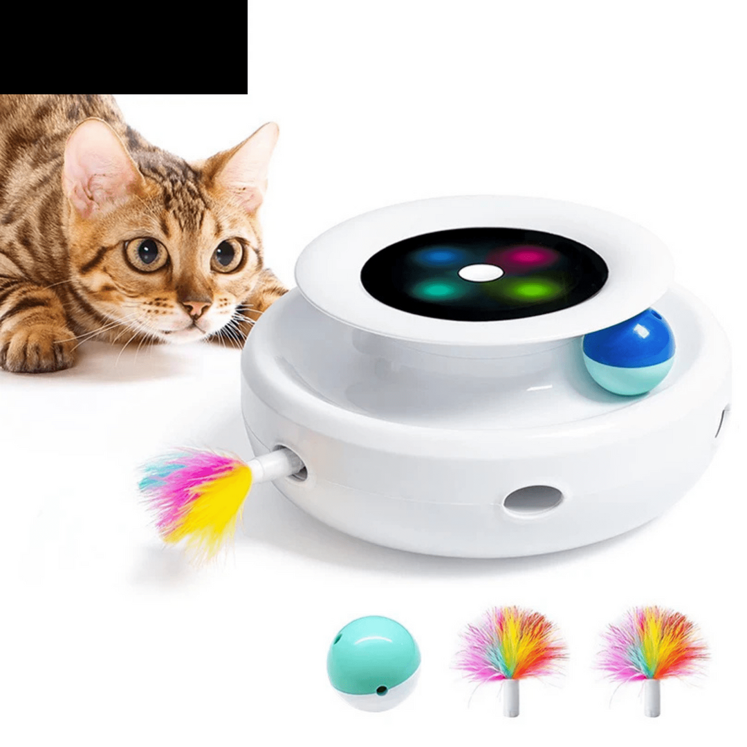 Automatic rolling ball interactive cat and small dog toy for mental stimulation and exercise