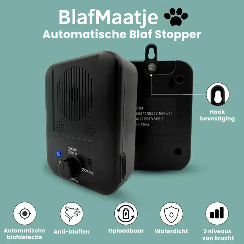 Dog bark control deterrent utilizing ultrasonic sound for animal training and behavior
