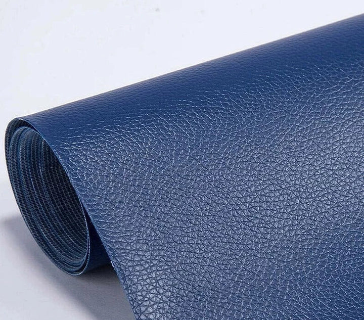 Strong self-adhesive leather repair tape for tears & holes in sofas.