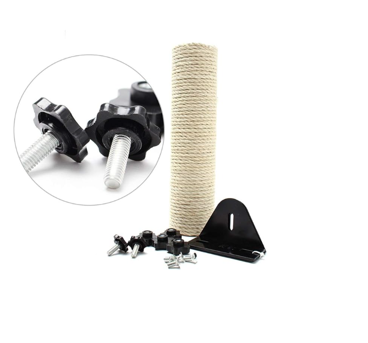 Durable beige cat scratcher roller for door frames, promoting healthy cat scratching.