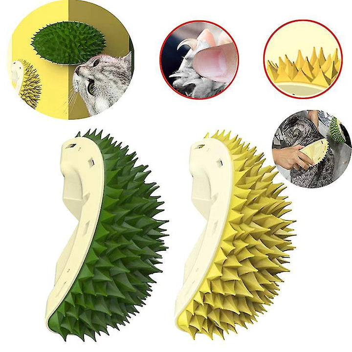 Ergonomic cat brush for effective hair removal and comfortable pet grooming.