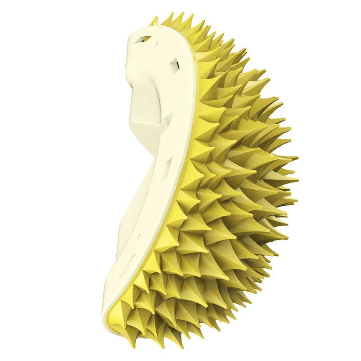 Professional pet grooming brush for cats, designed with soft tips for comfort.