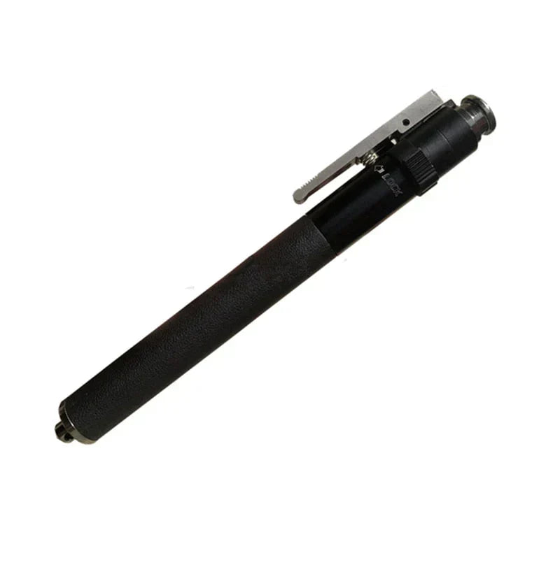 Versatile black walking stick, a collapsible trekking pole & hiking aid. Adjustable for various mobility needs.