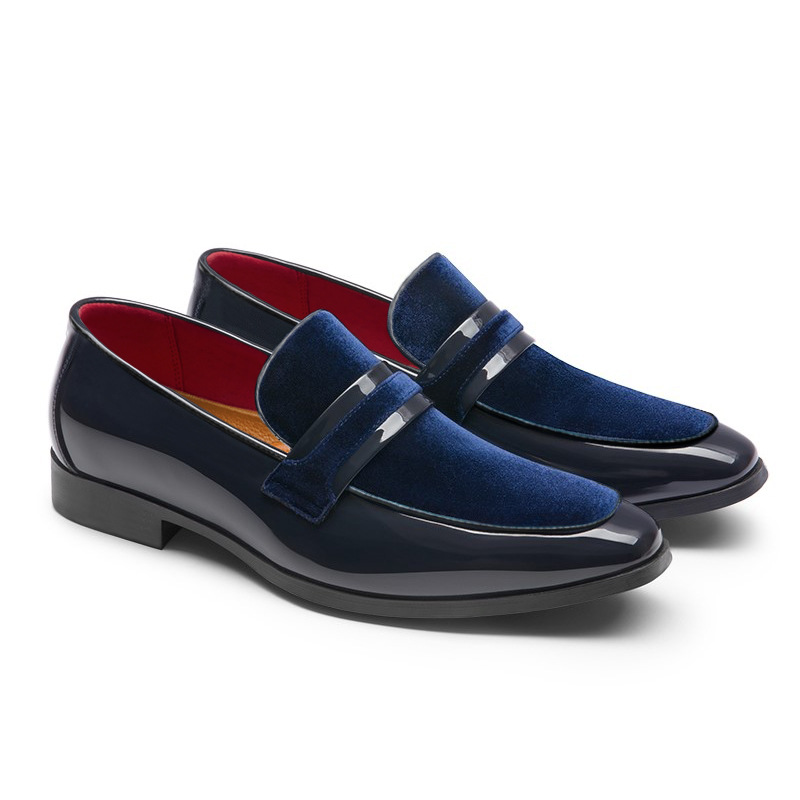 Men's sophisticated dress loafers, comfortable slip-on footwear perfect for elegant formal styling.