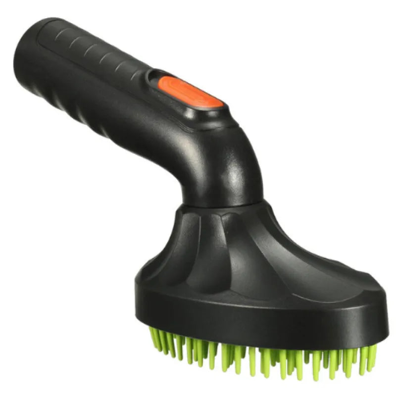 Unisex pet hair remover vacuum attachment, designed with soft silicone bristles for home cleaning.
