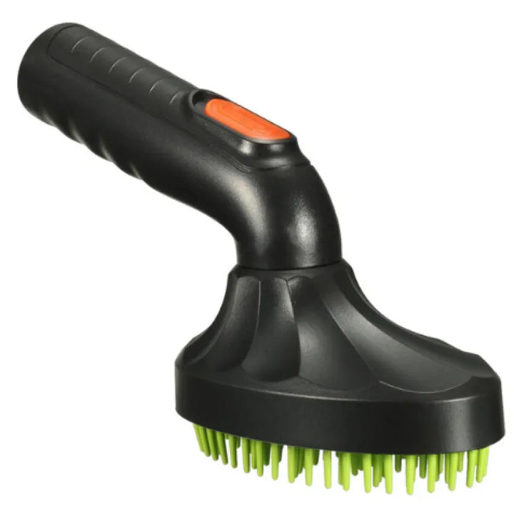 Unisex pet hair remover vacuum attachment, designed with soft silicone bristles for home cleaning.