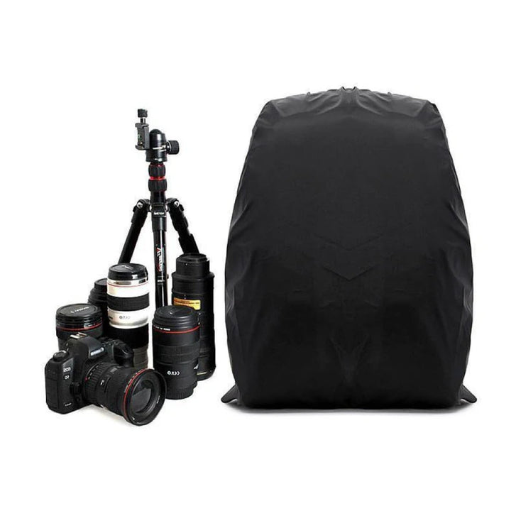 Waterproof camera backpack for DSLR, mirrorless cameras & lenses. Professional outdoor photography travel bag.