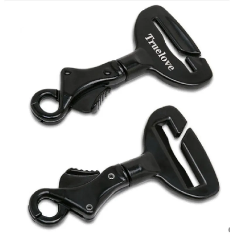 Unisex black seat belt clip ensuring dog safety and pet restraint in vehicles