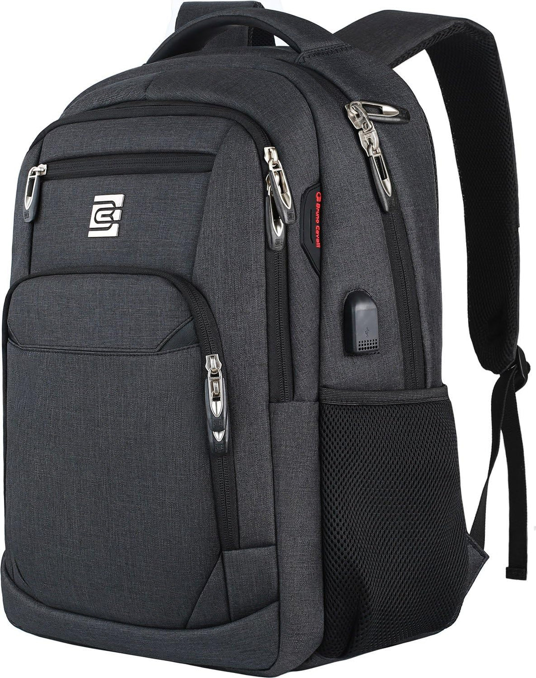 Secure tech backpack in a professional setting, ready for all your devices.