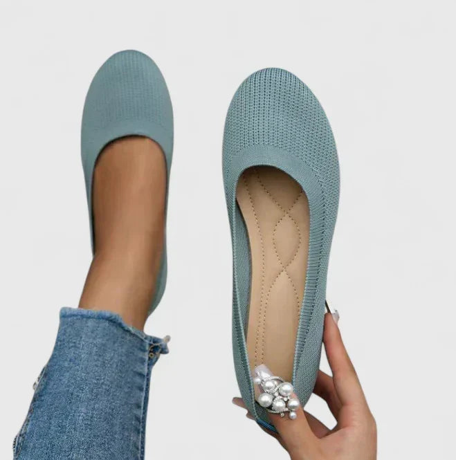 Orthopedic slip-on shoes for women, engineered for superior posture support, comfort, and walking stability.