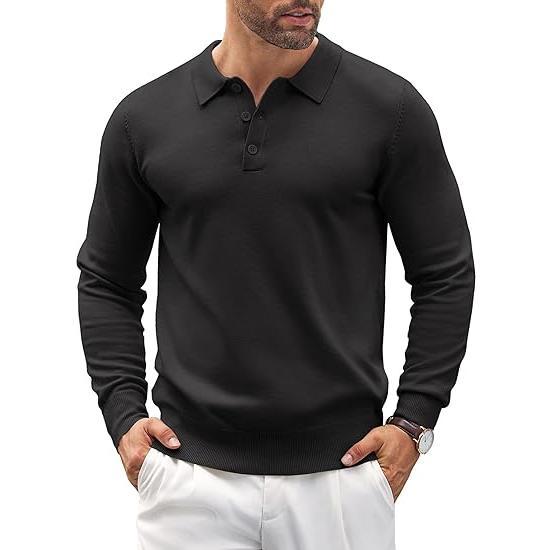 Stylish men's Altaro polo sweater with a classic collar & tailored fit. Perfect for versatile everyday fashion.