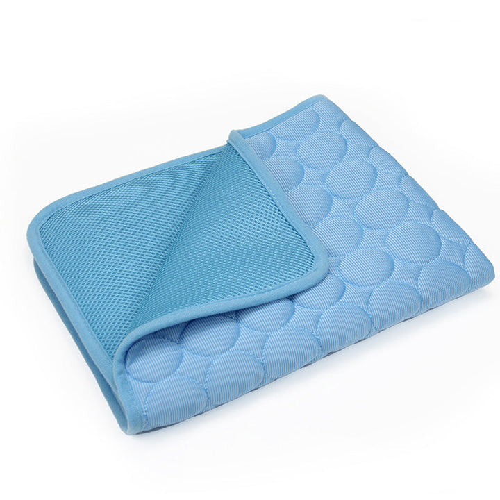 Set of self-cooling pet mats in different sizes, offering options for pet comfort