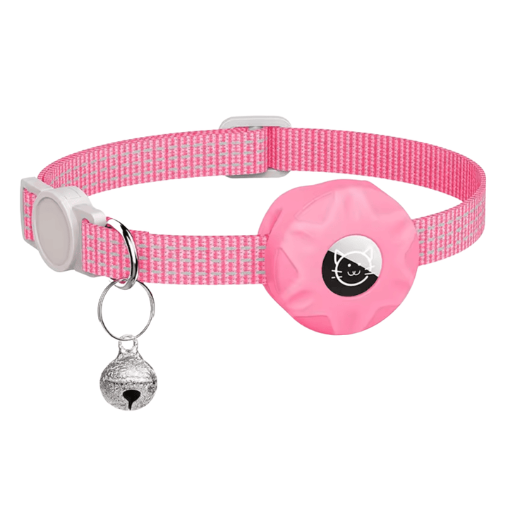Adjustable Bluetooth pet tracker collar, a luminous safety accessory for cats and dogs.