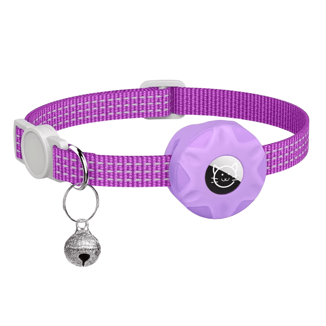 Pet safety collar: Bluetooth tracker with GPS for dog and cat real-time location.