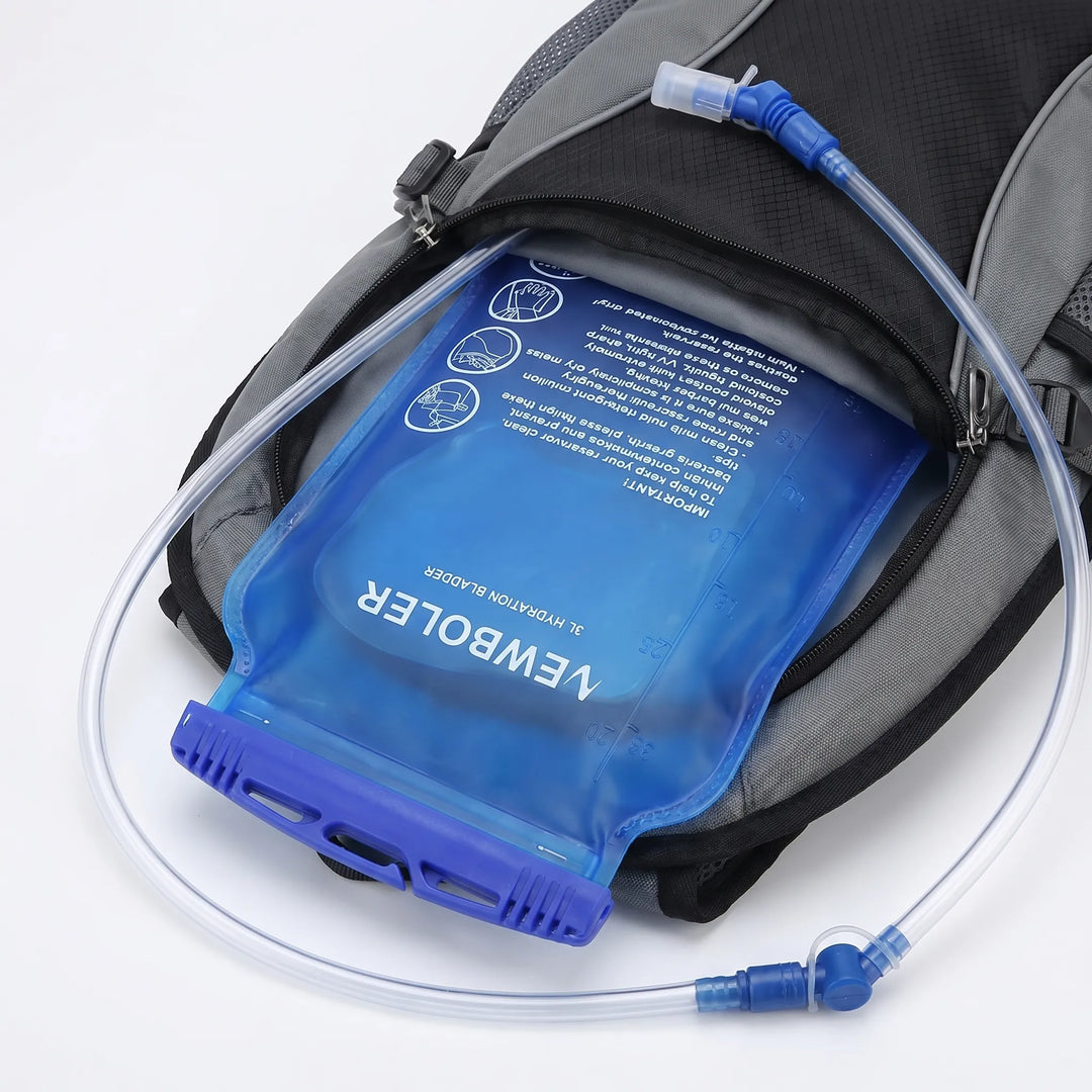 Portable hydration bladder fits running vests & hiking packs. BPA-free water reservoir for outdoor trail sports.