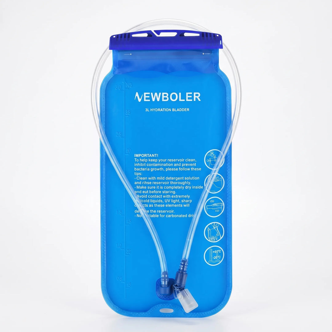 Unisex BPA-free hydration bladder for any backpack or running vest. Durable water reservoir for active outdoor use.