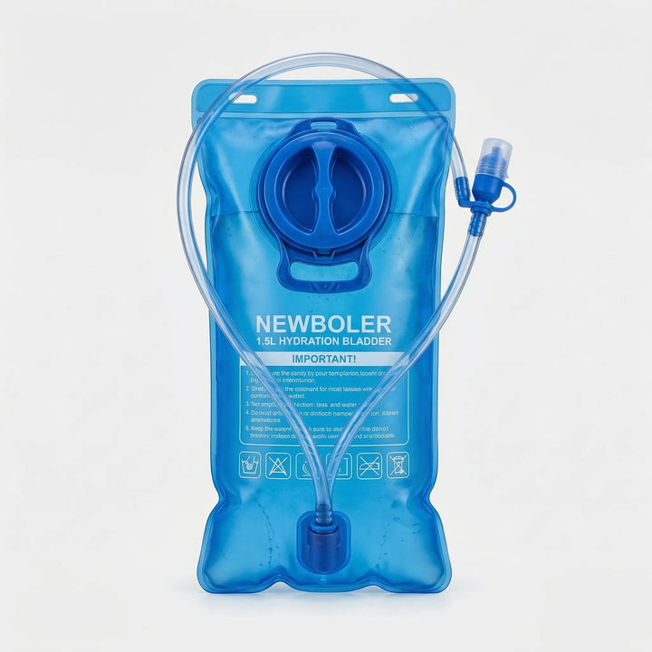 Lightweight, BPA-free hydration bladder for cycling, hiking & trail running vests. Portable water reservoir.