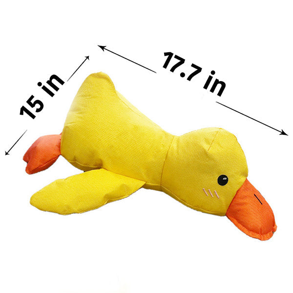 Interactive duck toy, deep quack sound, plush durable chew toy for dogs, calming pet enrichment supplies