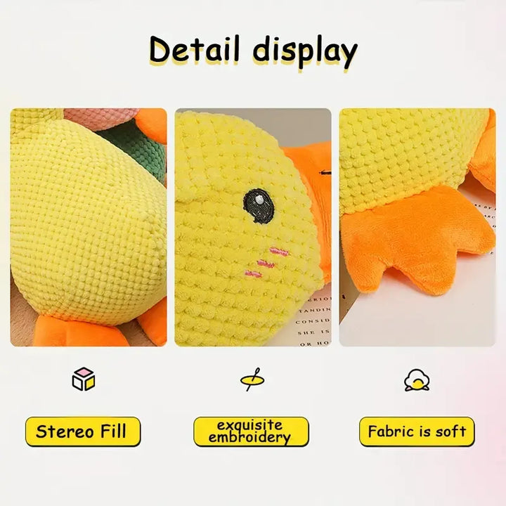 Pet supplies: Calming duck plush dog toy, deep quack, soft & durable for chewing & interactive play