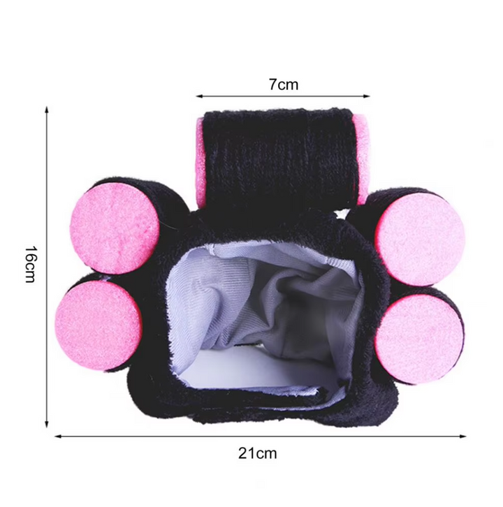 Pet curlers from the Cat Grooming Kit for effective hair treatment, perfect for maintaining a feline's coat.
