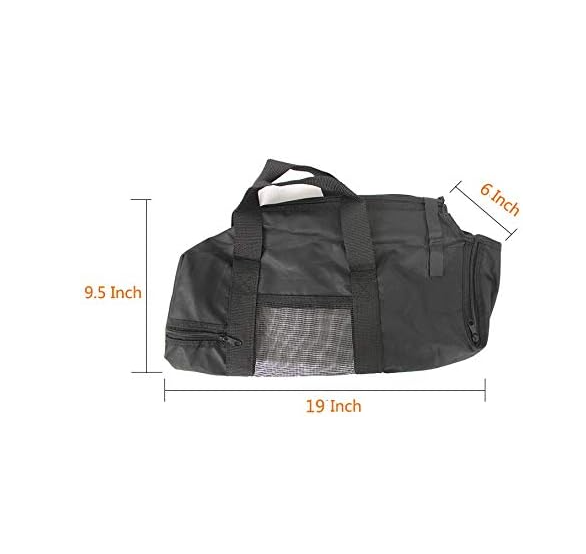 Gray cat grooming bag with mesh panels, securing a cat for easy claw trimming and vet visits.