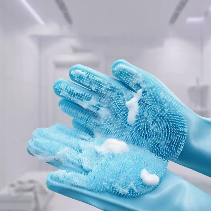 Silicone grooming gloves for cats, anti-scratch bath mitts & pet care