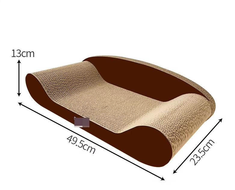 Durable cat scratching mat in leopard design, providing a comfortable lying surface for pets.