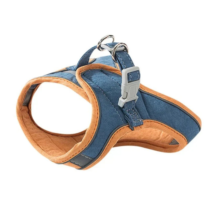 Comfortable outdoor cat harness, fully adjustable and reflective for safety