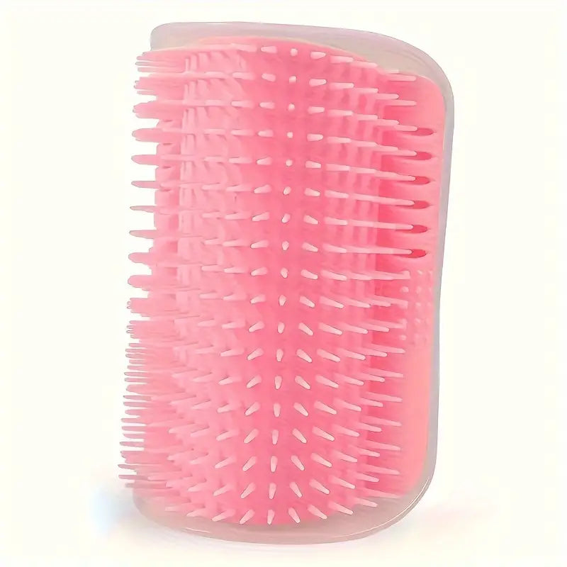 Pet supplies: interactive catnip-infused corner brush for self-grooming and stress relief