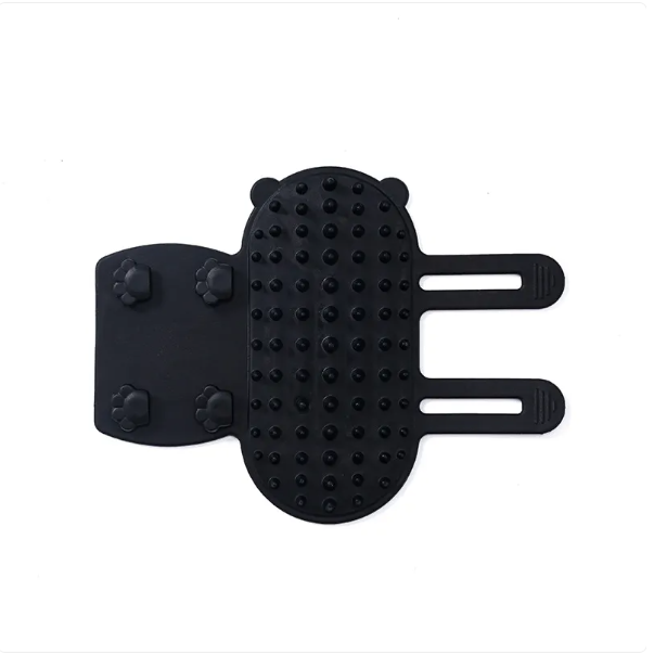 Feline accessory: cat self-groomer with durable bristles, mounts on wall for itch relief
