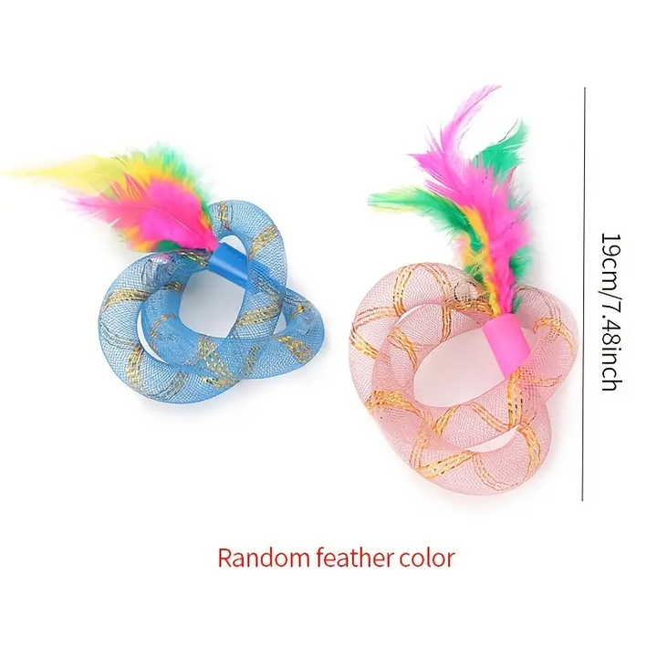 Pet supplies: Shuttlecock feather toy, perfect for engaging cats in active playtime