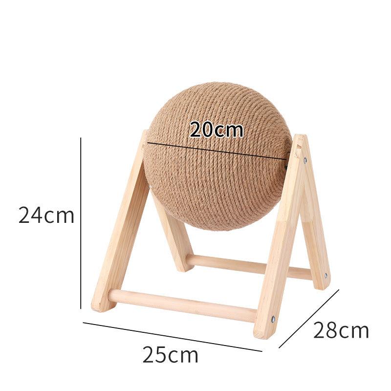 Cat sisal scratching ball, eco-friendly natural material feline toy